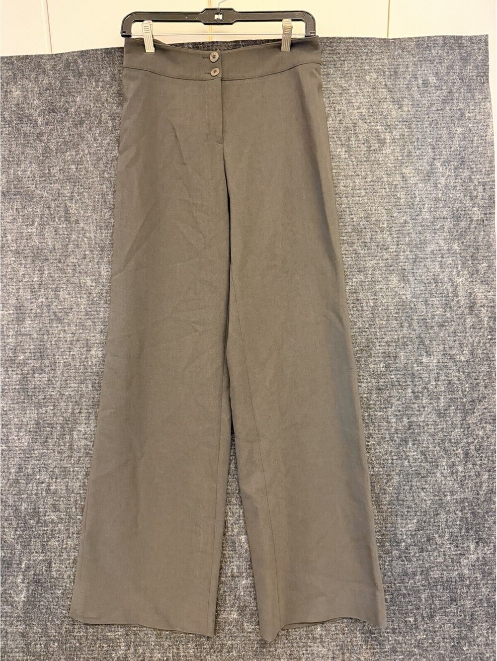 ARMANI COLLEZIONI Brown Dress Pants sz 6 Ankle Wide Leg Straight Cut ANTINEA